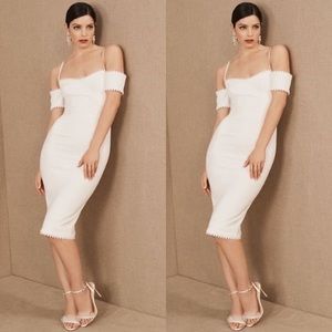 NWT BHLDN Anthropologie White Scallop Dress